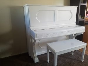 White Steinway Piano for Sale